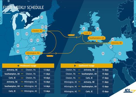 ICL Shipping map