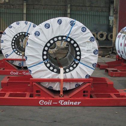 Coil-Tainers in warehouse
