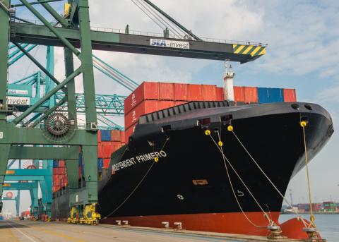ship at shipyard