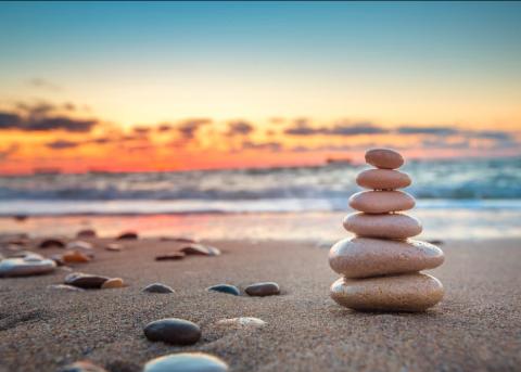 rocks on beach